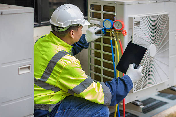 Professional Hvac Installation technician working in Bellvue, CO